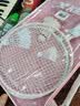 特步儿童羽毛球拍双拍超轻铁合金3-12岁幼儿园初学者亲子礼物训练套装 双拍【绿+粉】赠4尼龙球+2拍框贴 实拍图