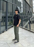 探拓（TECTOP）软壳裤男女春夏防泼水透气快干登山徒步长裤  潮水绿（薄款） L 实拍图