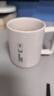 炊大皇陶瓷杯马克杯茶杯 经典黑白泡茶杯咖啡杯早餐杯果汁水杯白色420ml 实拍图