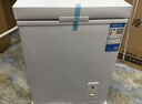 荣事达（Royalstar）小冰柜家用小型冷冻保鲜迷你冷藏商用卧式冷柜单用储母乳柜节能省电 128白色【可囤60斤肉 加厚发泡 强制冷】 实拍图