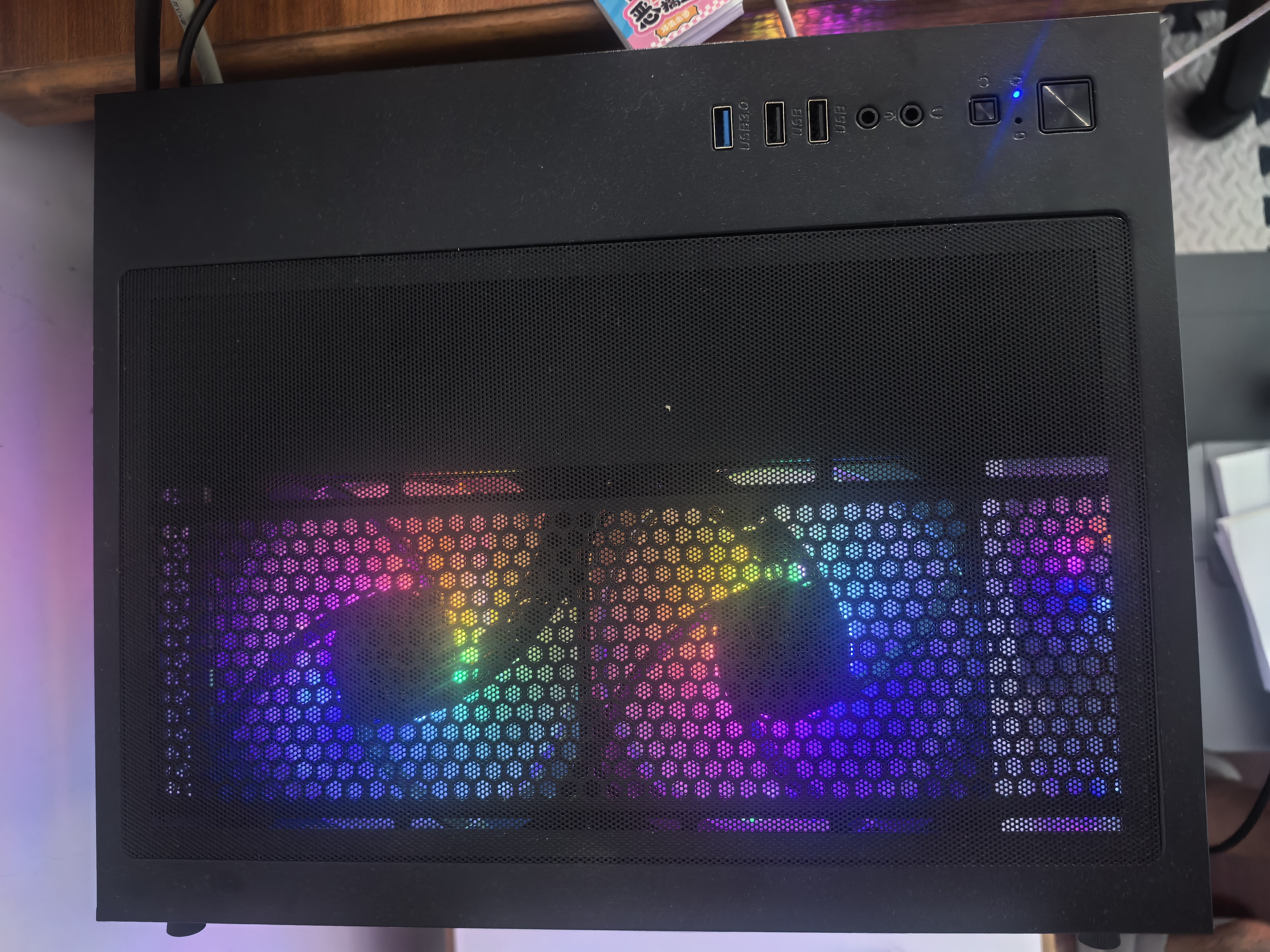 微星品牌游戏主机 酷睿i5 12600KF/14600KF/RTX4060/5060/5060TI海景房主机DIY台式电脑整机组装电脑 配三 主推款i5-14400F+RTX5060 实拍图