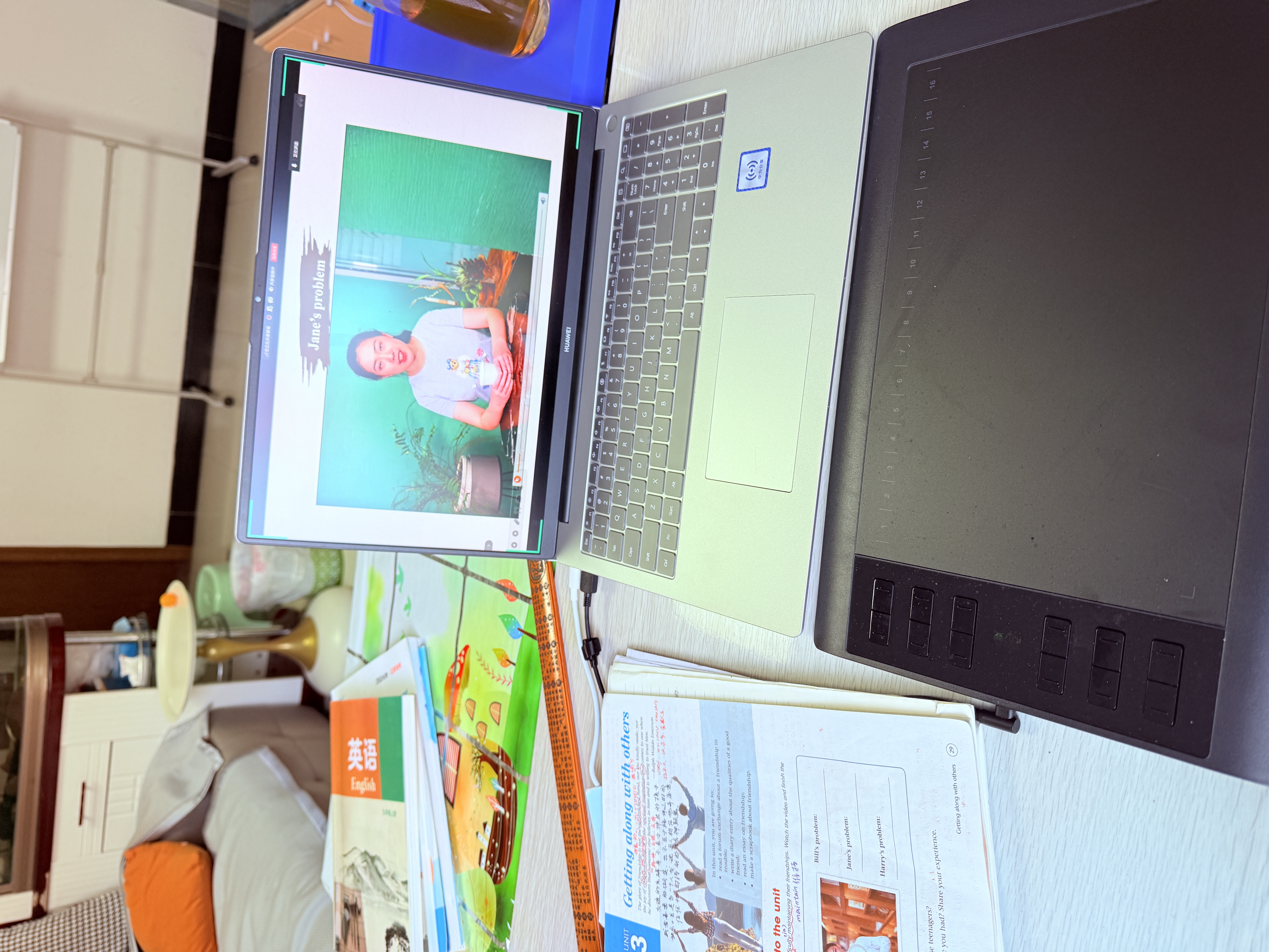 高漫1060pro 数位板可连接手机手绘板电脑绘画板手写板写字板电子绘图板 实拍图