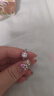 XUPING旭平首饰锆石戒指 春日焕新粉彩风气质公主方糖戒X001075118 白色 7#不可调节 实拍图