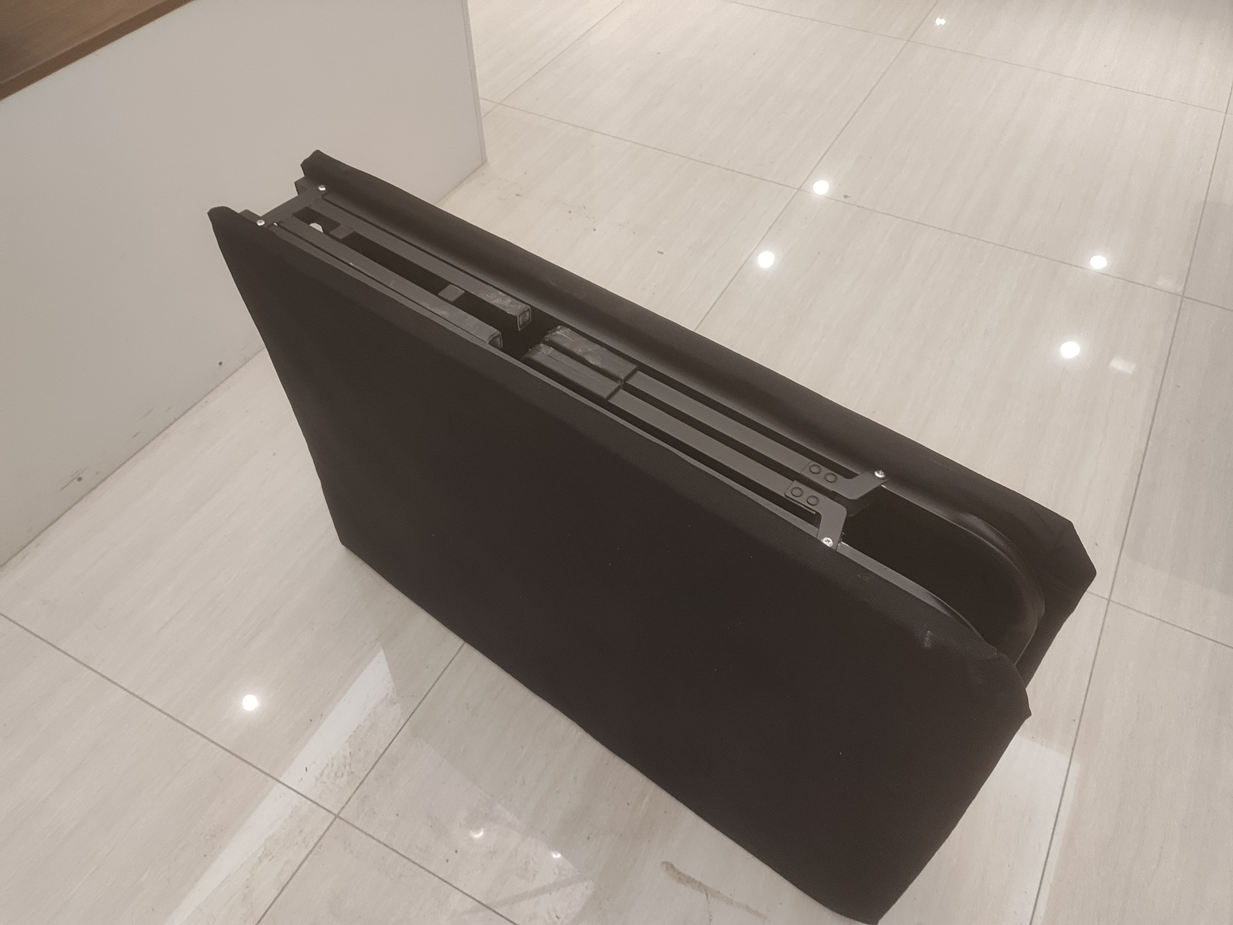 全品屋午休折叠床单人床办公室午睡床简易床医院陪护床家用折叠床 【黑色经典】舒适海绵款-宽60cm 加宽加粗方管 实拍图