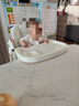 婧麒（JOYNCLEON）宝宝餐椅可折叠多功能宝宝摇摇椅便携式婴儿餐桌座椅儿童加厚方管 椰奶白【摇篮款加厚方管】+护肩 实拍图