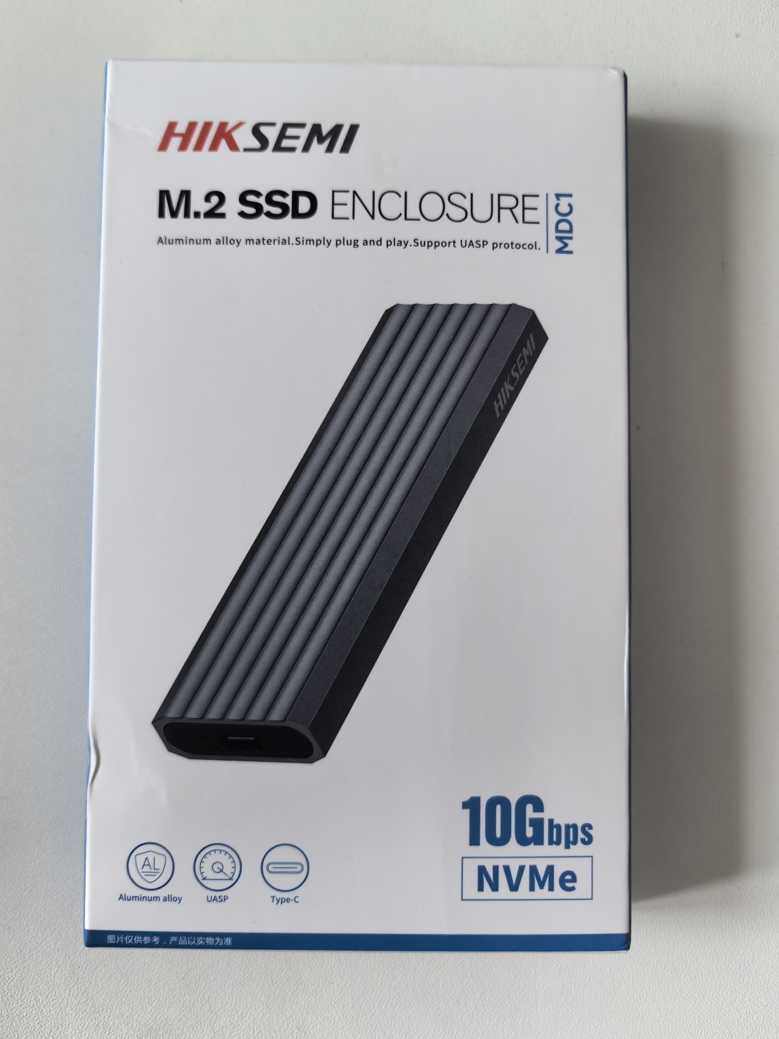 海康威视（HIKVISION）M.2 NVMe协议固态硬盘盒子移动硬盘盒SSD硬盘外接盒读取器适用笔记本电脑type-c苹果手机平板 实拍图