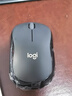 罗技（Logitech）M220 轻音鼠标 无线鼠标 办公鼠标 对称鼠标 带无线微型接收器 灰黑色 实拍图