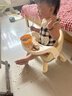 贝玛多吉宝宝吃饭桌餐椅凳子婴儿童椅子家用塑料靠背座椅叫叫小板凳多功能 绿色椅+餐盘(PVC软垫有声款) 实拍图