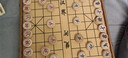 紫湖中国象棋高档加厚榉木套装实木质大号50号雕花便携折叠式皮革棋盘 实拍图