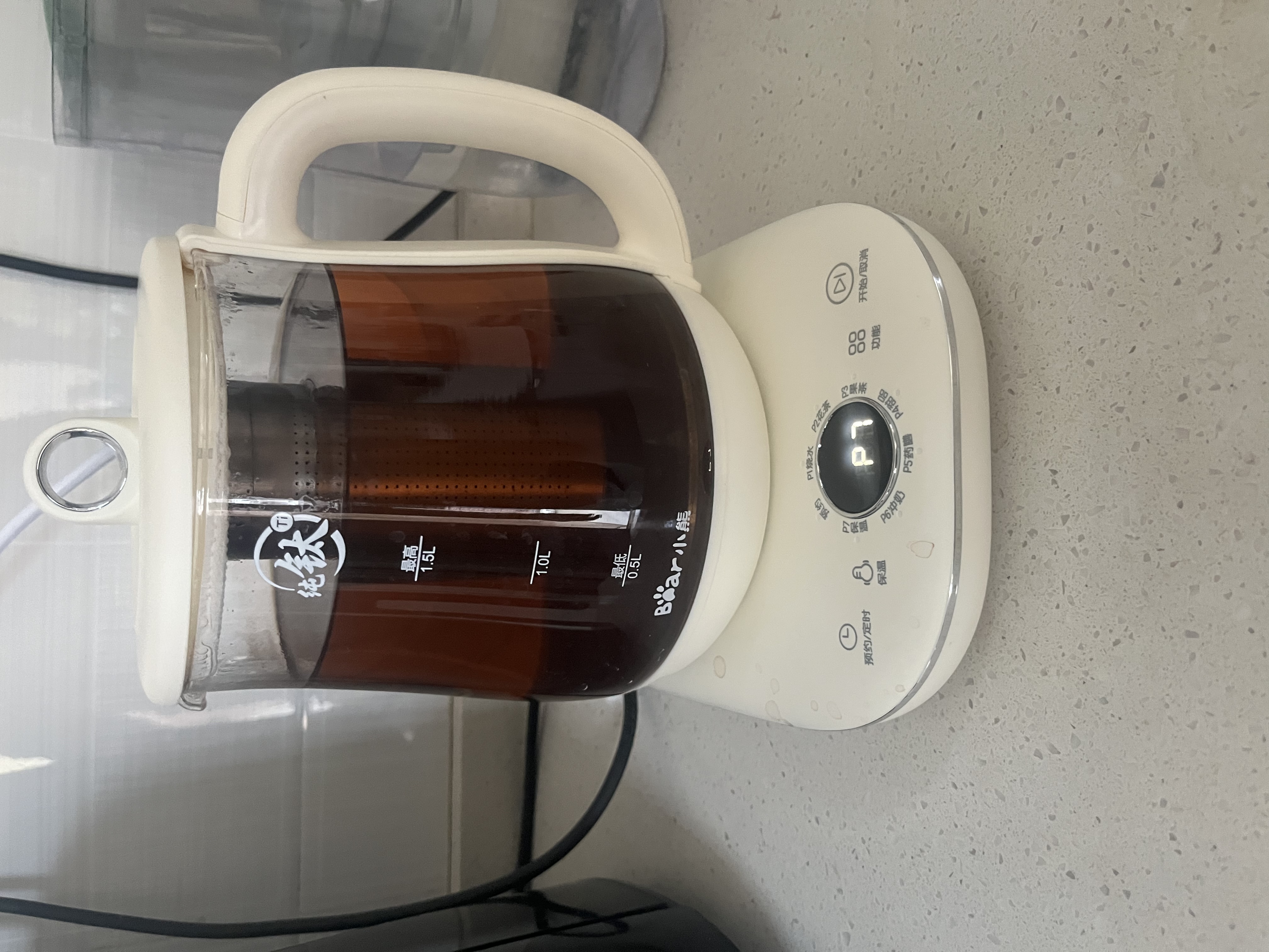 小熊（Bear）养生壶煮茶壶煮茶器 多功能保温一体烧水壶恒温水壶 纯钛煮水壶 1.5L YSH-E15R5 实拍图