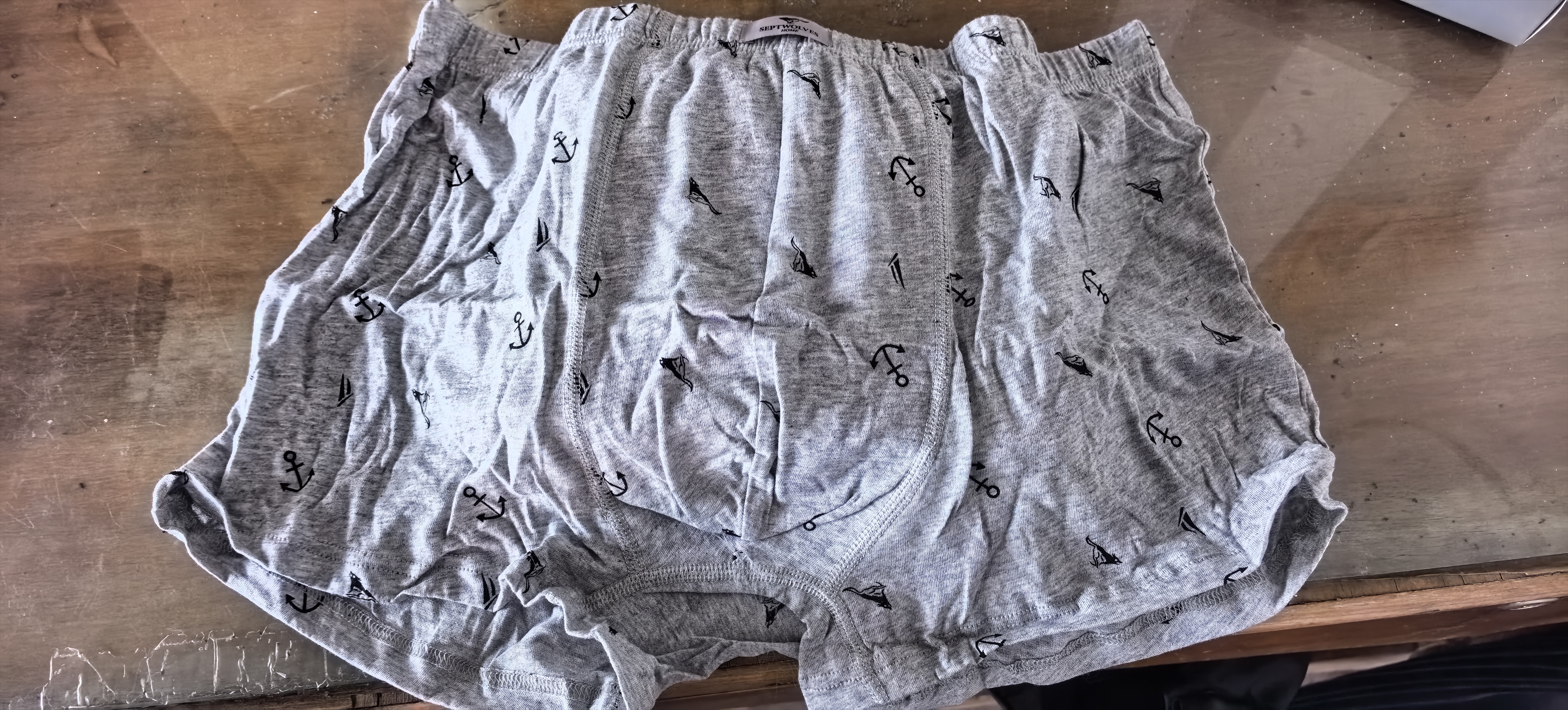 七匹狼内裤男纯棉抑菌印花平角裤男式短裤 4条装 3XL 实拍图