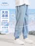 班尼路（Baleno）男童天丝牛仔裤2026款凉感防蚊裤夏季儿童夏装防晒透气休闲裤子薄 实拍图