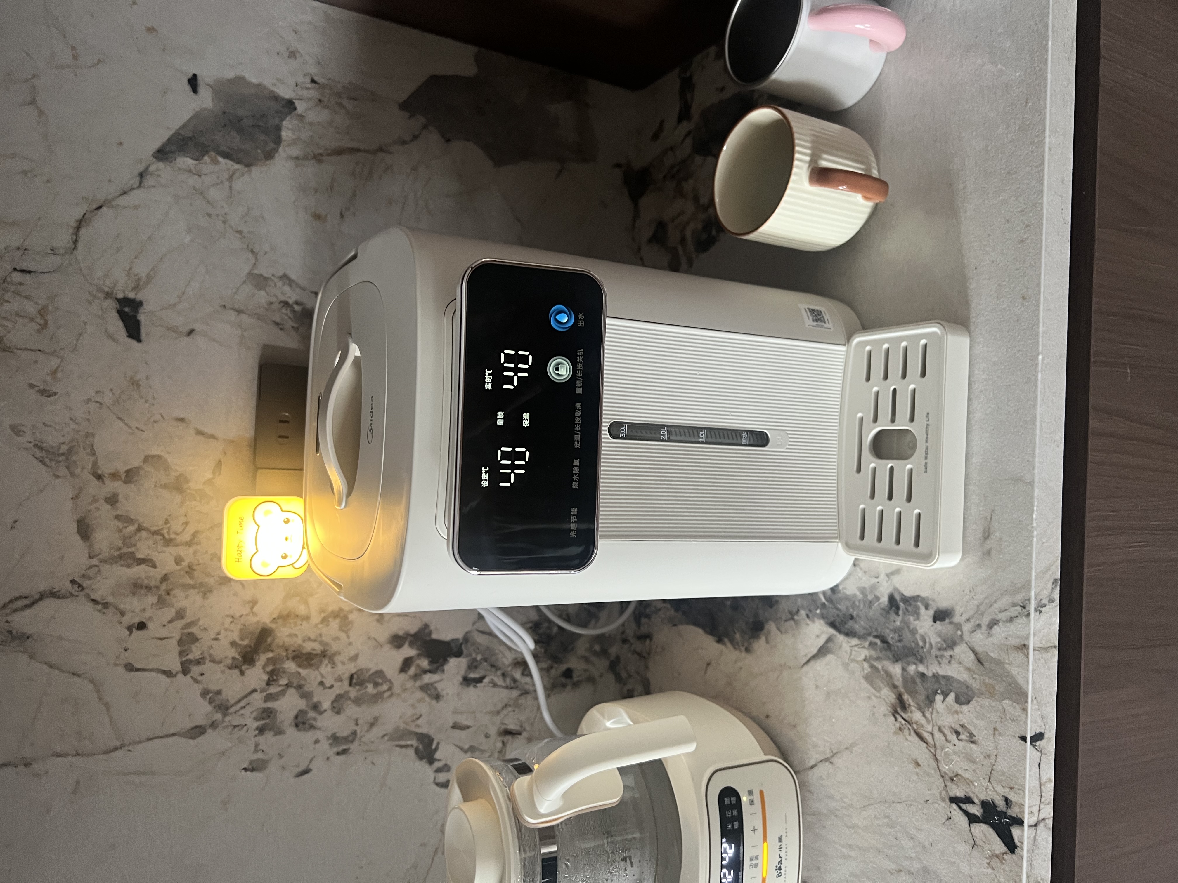 美的（Midea）小魔方电热水瓶可拆5L恒温一体全自动除氯电热水壶316L不锈钢内胆保温水壶非即热式饮水机熟水机 5L 【小魔方SE】壶身分离 实拍图