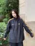 李宁运动外套男女款秋冬季防风防泼水潮流时尚保暖复古夹克运动服 【立领款防泼水】黑J23-1 S (男生正码，女生选购议偏小一码) 实拍图