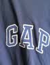 GAP男女装春季款纯棉字母logo短袖T恤常规上衣美版570044 深蓝色 L 美码 XL亚洲码185/104A 【偏小，建议选大一码】 实拍图