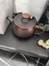 紫陶茶壶可提可凤鸣可旋转全手工建水汉瓦泡茶紫砂壶功夫茶具套装 紫陶鸿运当头茶壶320ml 实拍图