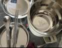 京东京造316L不锈钢快餐碗隔热防烫上班族饭盒小学生带盖三层13.5CM配筷勺 实拍图