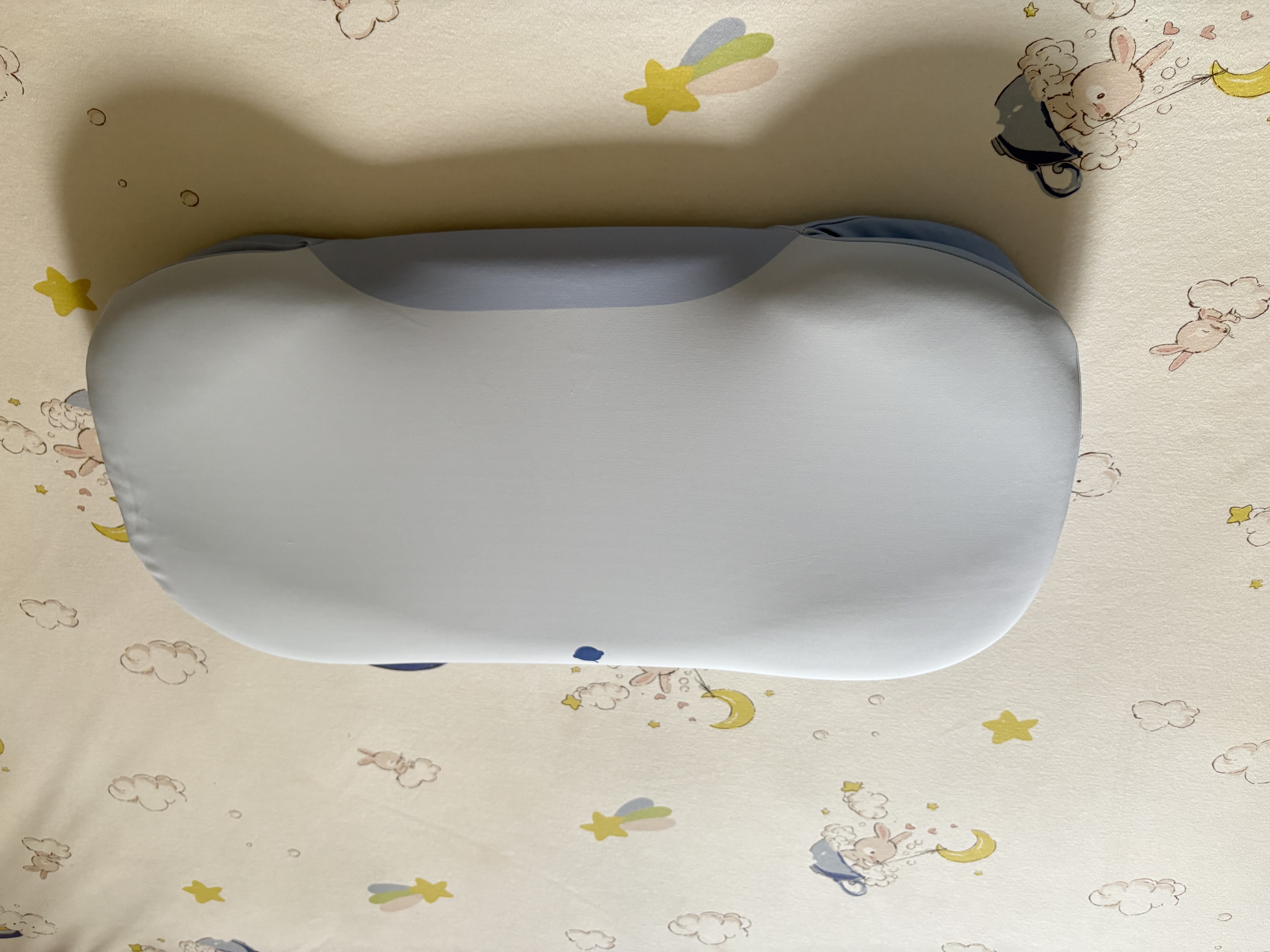 babycare儿童枕头婴儿枕宝宝枕护脊枕成长深睡枕-柔雾蓝60*30CM 实拍图