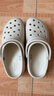 卡骆驰（CROCS）白鹿同款经典云朵洞洞鞋时尚百搭女鞋花园鞋|206750 骨白色-2Y2(含智必星) 39 (250mm) 实拍图