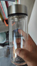希诺双层玻璃杯男家用商务办公泡茶杯子过滤车载水杯XN-9301 265mL 实拍图