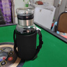 【送杯套】大容量加厚玻璃杯子便携杯茶水分离带杯套泡茶水杯 透明 1000ml吨吨桶 1只装 实拍图