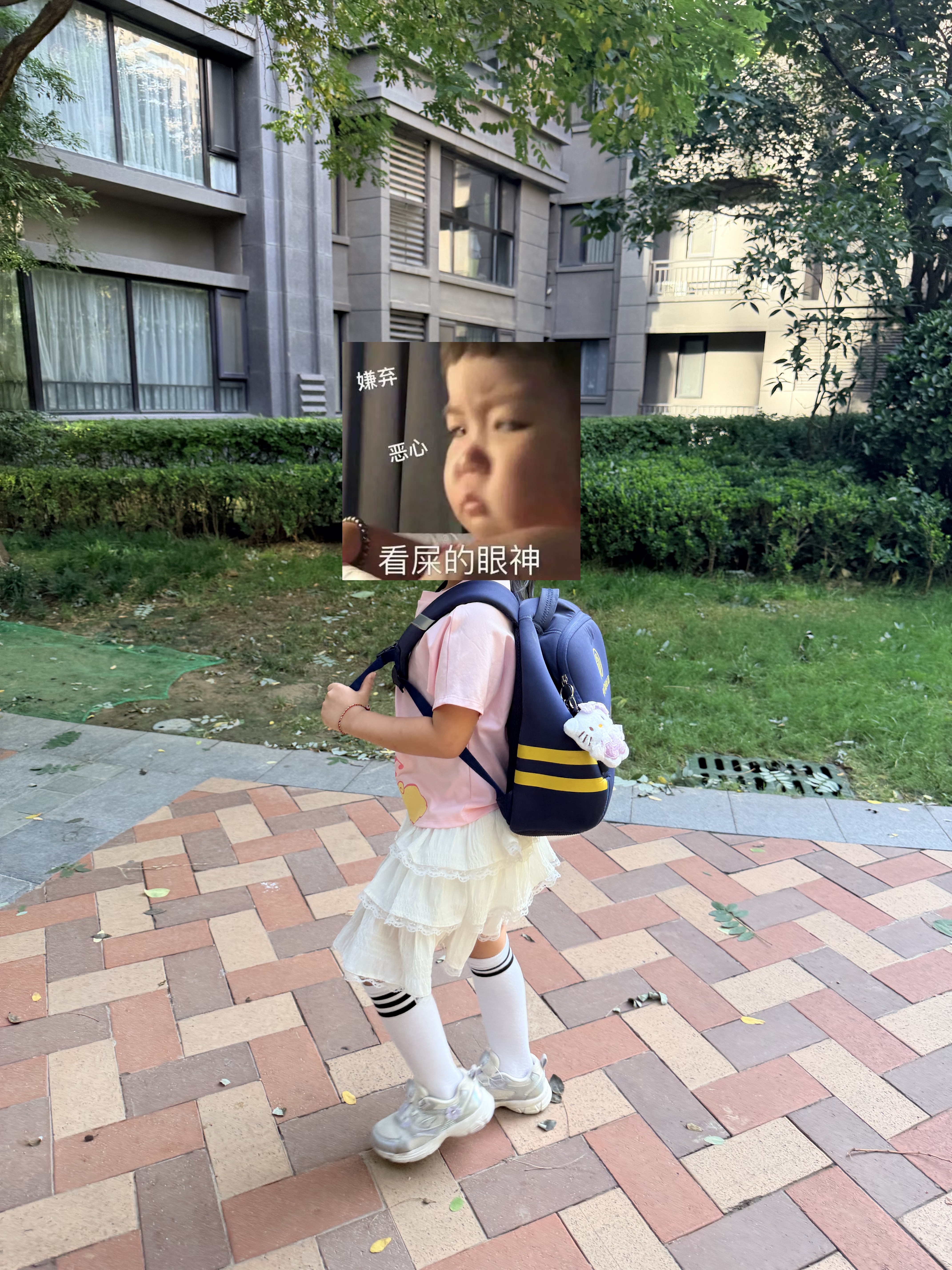 尼多熊儿童袜子夏季足球袜长筒袜网眼女童中筒学生袜男童不过膝抗菌防臭 实拍图