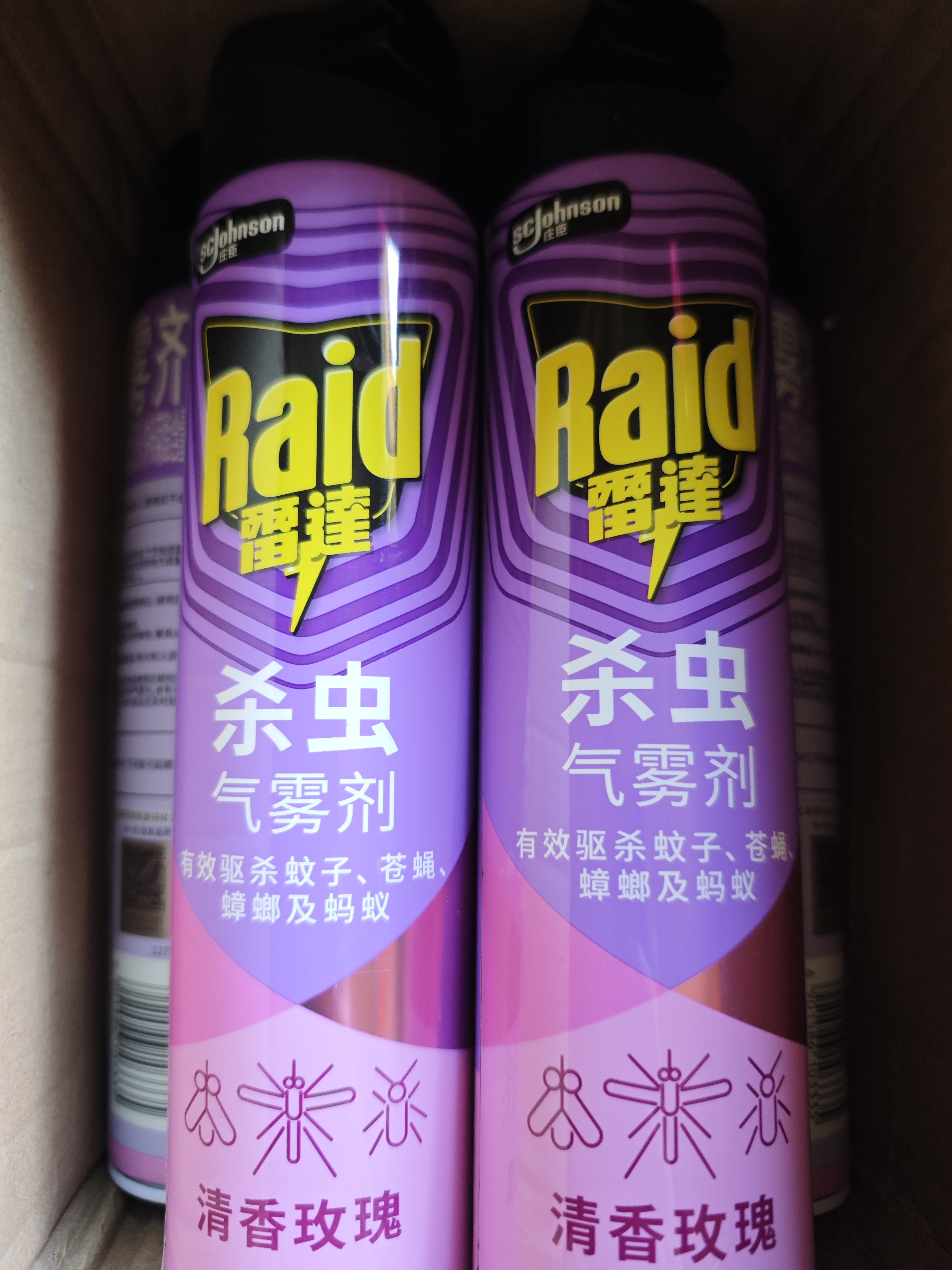雷达（Raid）杀虫剂喷雾 600ml 清香玫瑰型 杀蟑喷雾 杀虫气雾剂 实拍图