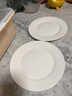 MLCRIYG牛排餐盘子陶瓷白陶瓷圆形西餐盘子家用菜盘碟子西餐餐具 9英寸(平盘)（2件装） 实拍图