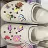 卡骆驰（CROCS）白鹿同款经典云朵洞洞鞋时尚百搭女鞋花园鞋|206750 骨白色-2Y2(含智必星) 39 (250mm) 实拍图