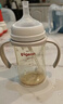 贝亲（Pigeon）自然离乳PPSU重力球吸管奶瓶双把手330ml12月+(附带奶嘴12月*2支) 实拍图