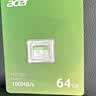 宏碁掠夺者（PREDATOR）宏碁 64GB TF(MicroSD)内存卡 A1 U3 V30 C10 MSC100存储卡 读速100MB/s 适配行车记录仪/监控 实拍图