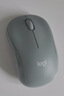 罗技（Logitech）M221 轻音鼠标 无线鼠标 办公鼠标 对称鼠标 带无线微型接收器 薄荷绿 实拍图