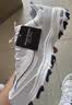 斯凯奇（Skechers）女鞋小白熊女士休闲鞋子厚底增高百搭运动软底老爹鞋女99999863 白色/海军蓝色/WNV 35 实拍图