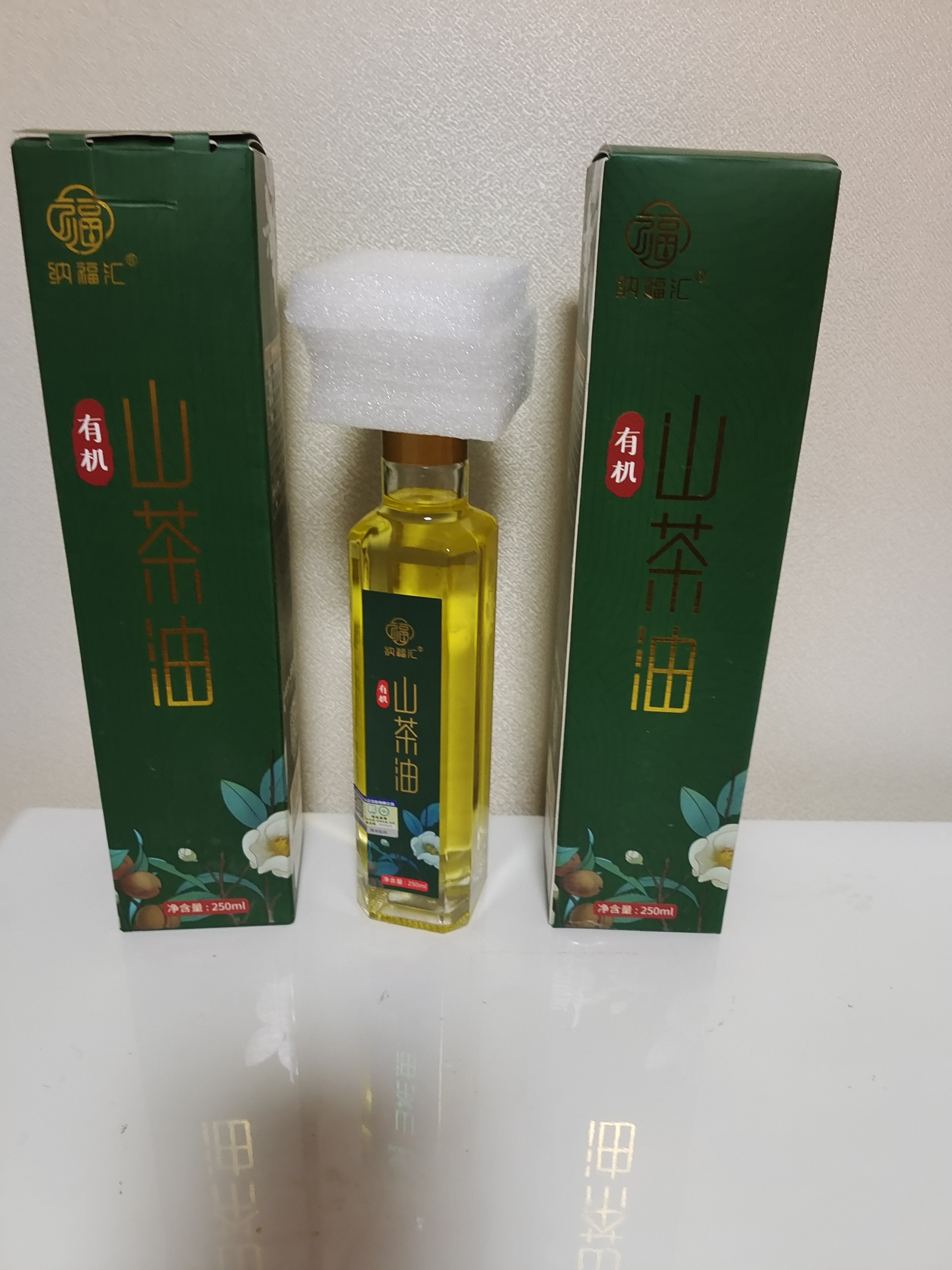 纳福汇有机山茶油250ml 野山油茶籽油物理压榨一级食用油木本植物油送礼 实拍图