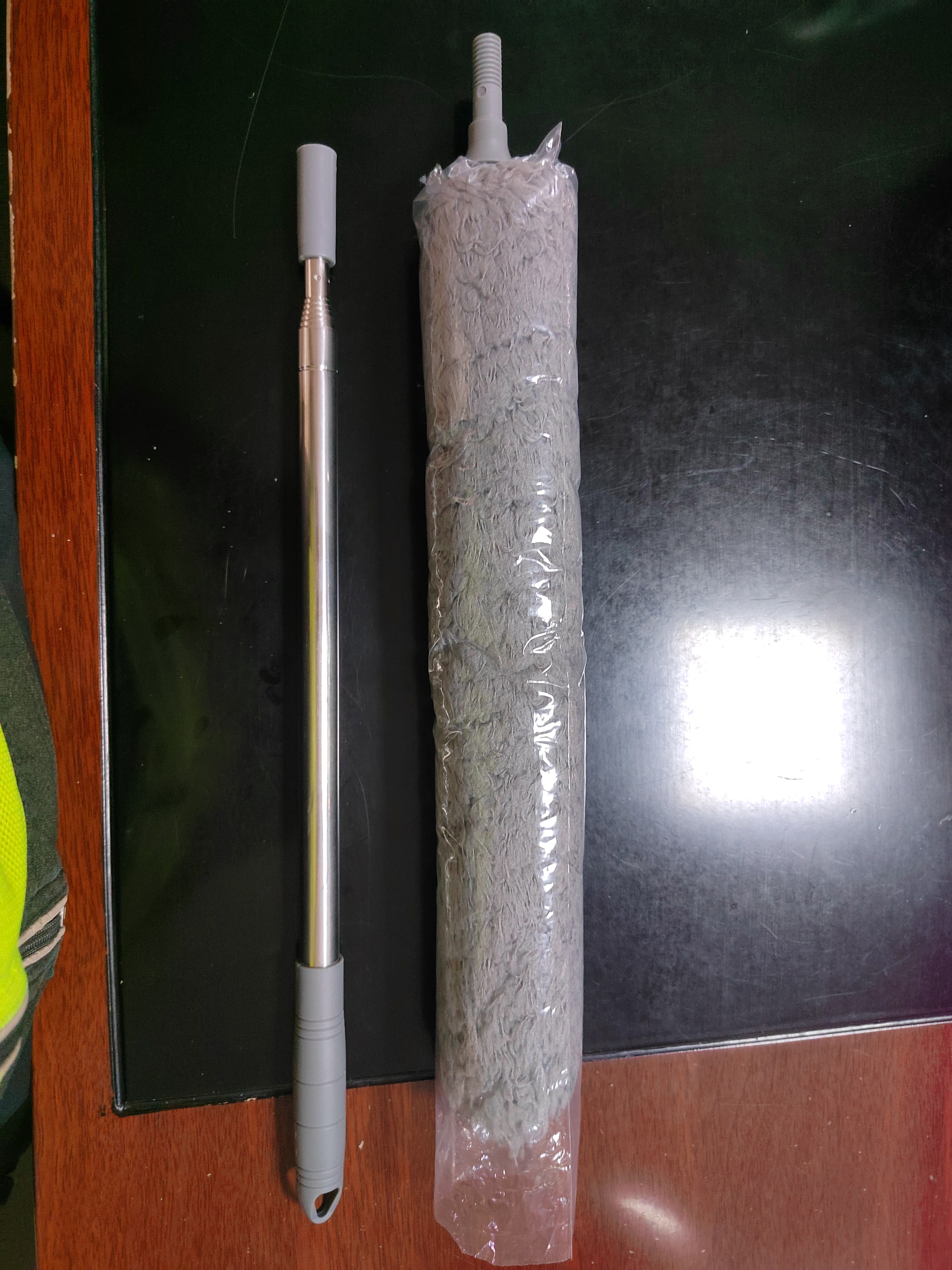 苏力达鸡毛掸子除尘2.5米可伸缩汽车家用静电除尘掸天花板打扫灰尘神器 实拍图