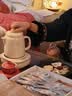 东方沁陶瓷食养壶 家用多功能办公室炖煮一体养生壶  煮茶器 花茶壶 恒温壶 烧水壶茶漏款 实拍图