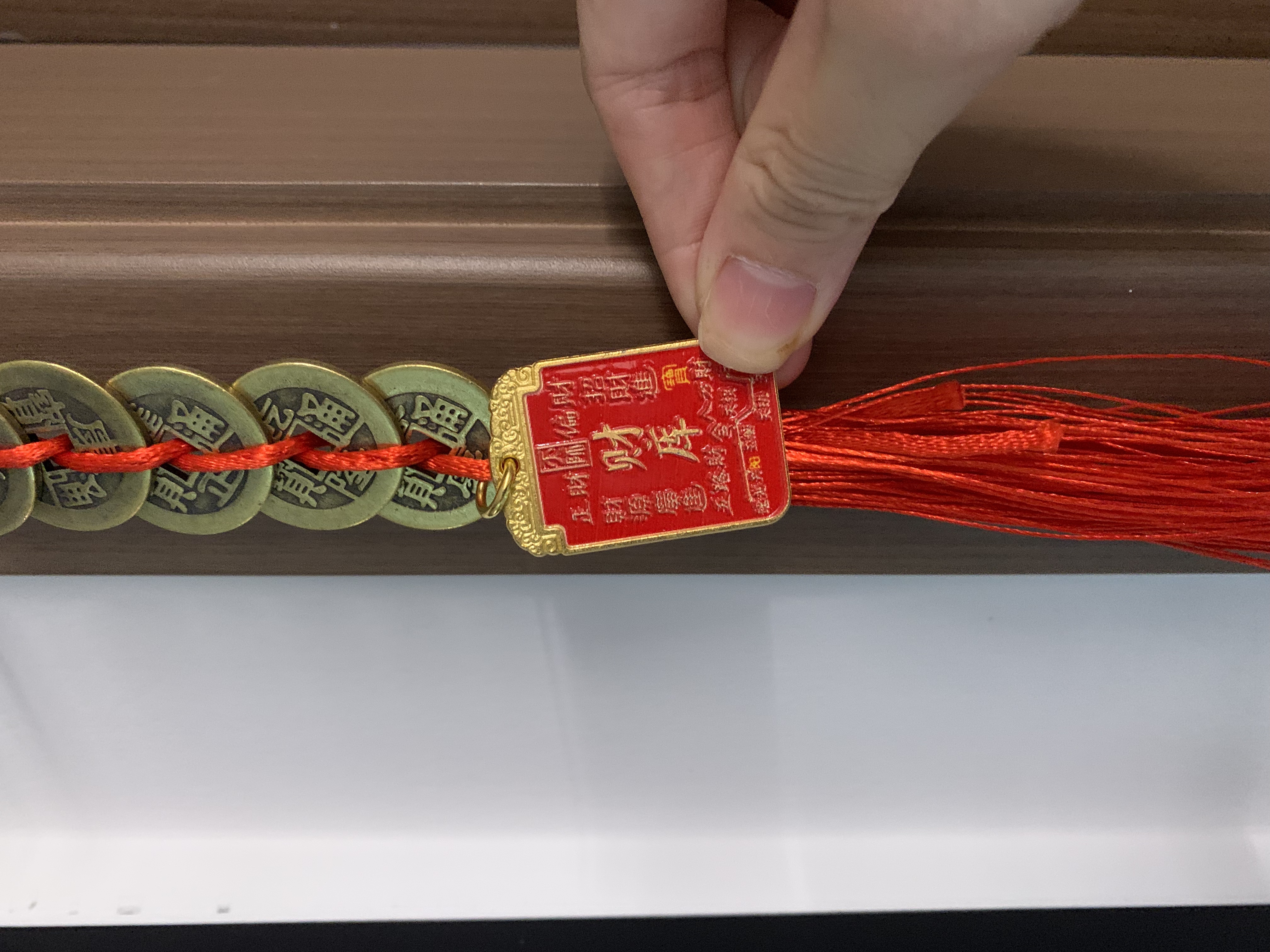 缤越铜葫芦五帝钱挂件开口铜葫芦真品福禄财库牌入户门对门摆件 2串 实拍图