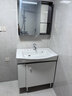 科勒（KOHLER）亲悦壁挂落地式浴室柜陶瓷一体盆卫生间洗漱台智能镜柜洗手盆组合 【80CM】亲悦浴室柜+映尚镜柜 实拍图