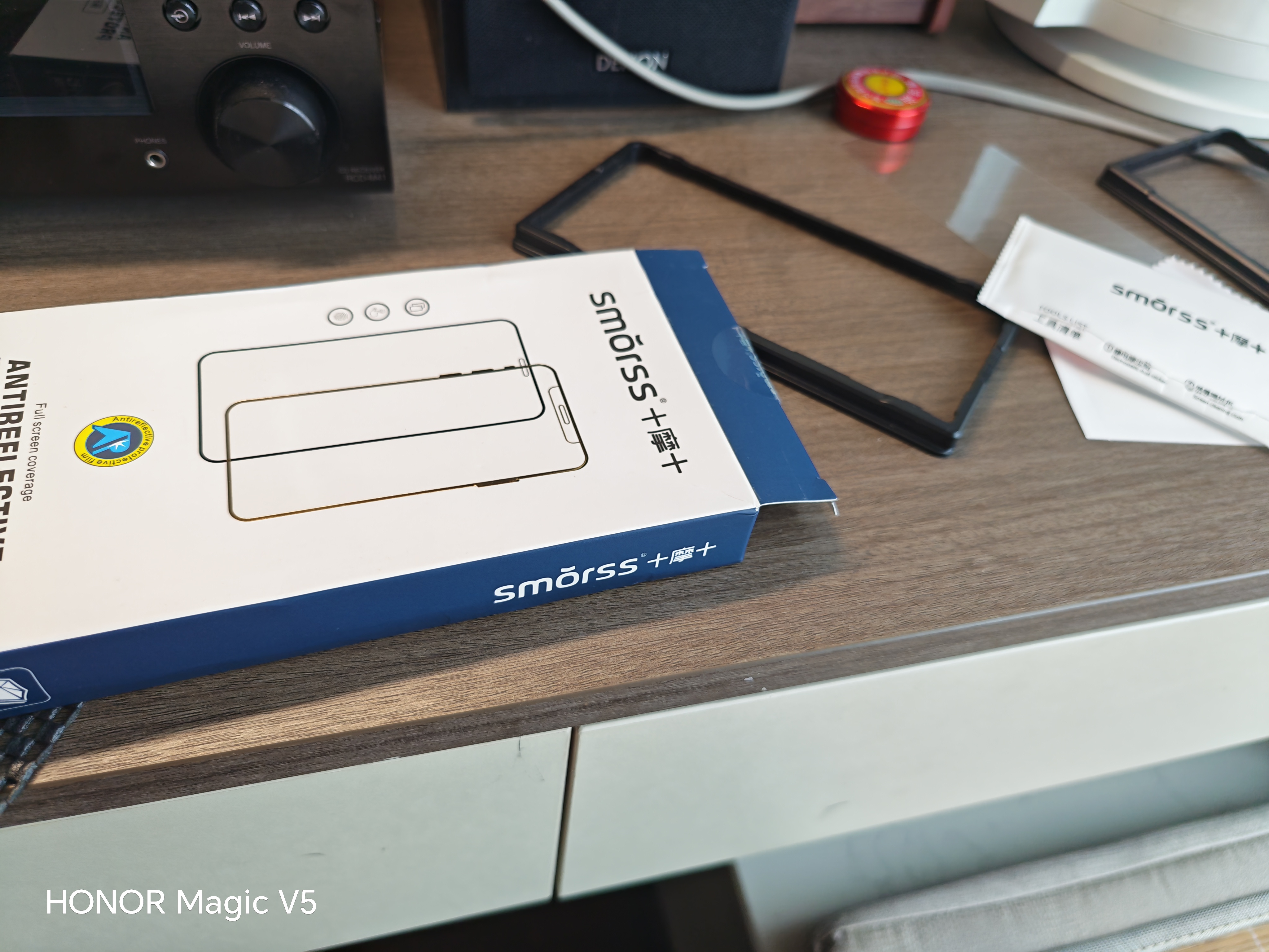 Smorss【3D热弯全胶膜】适用荣耀Magic V5全胶钢化膜honor V5手机膜全屏曲面超薄高清防摔抗指纹手机贴膜 实拍图