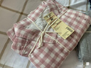 MUJI[自营限定款]女士无侧缝 双层纱织睡衣 纯棉家居服 浅粉红色 L 实拍图