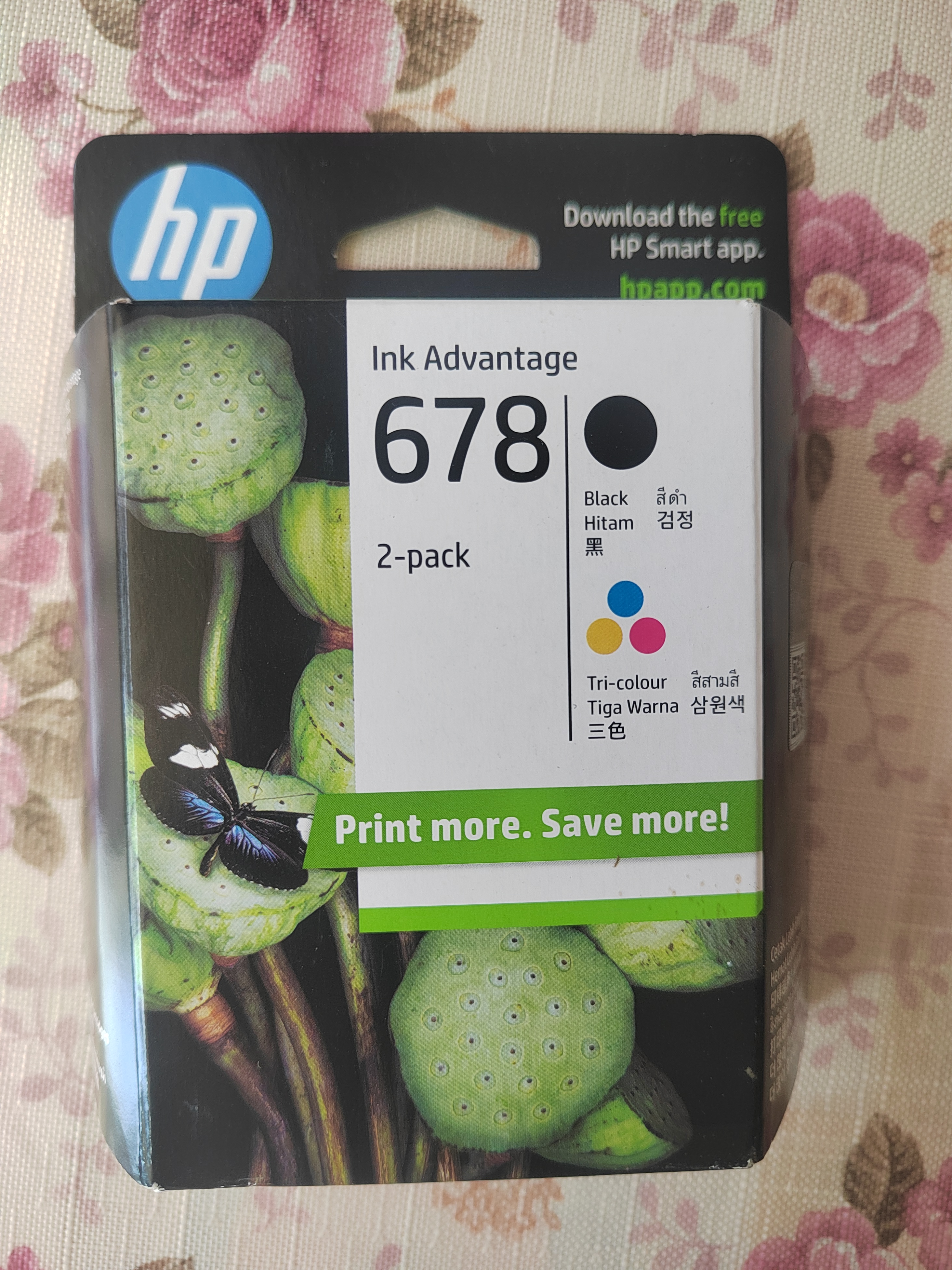 惠普（HP）678原装黑彩套装墨盒 适用hp 1018/2515/1518/4648/3515/2548/2648/3548/4518打印机 实拍图