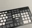 AOC KM720无线键盘鼠标套装 电脑键盘 撞色键盘 防溅洒设计 商务办公家用键盘 黑色 实拍图