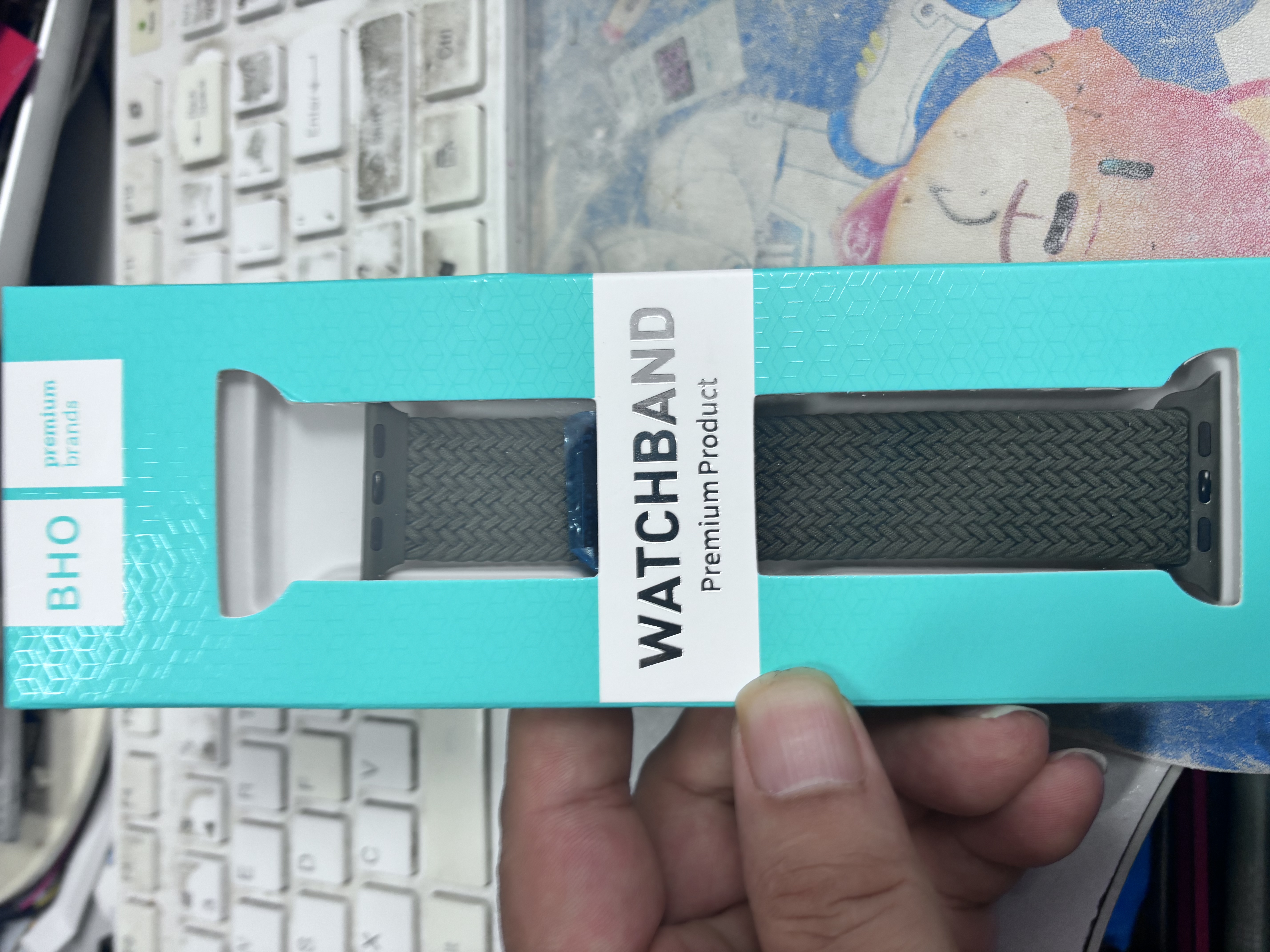 BHO适用苹果手表表带apple watch s11/ultra3/s10/se3编织回环表带iwatch s9/8/7/6尼龙磁吸扣手表带 实拍图