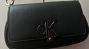 Calvin Klein休闲通勤单肩包礼物链条包包金属字母旋扣翻盖CK女包斜挎马鞍包 实拍图
