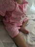迪迪熊日记（DIDIXIONGRIJI）2件装女婴儿衣服夏季薄短袖连体衣纯棉新生儿哈衣宝宝公主风夏装6 短袖(小靓兔+粉色小兔子） 80cm 实拍图