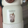 英氏（YEEHOO）保温杯儿童水杯宝宝保温杯316不锈钢保温杯吸管杯外出杯-奶茶白 实拍图