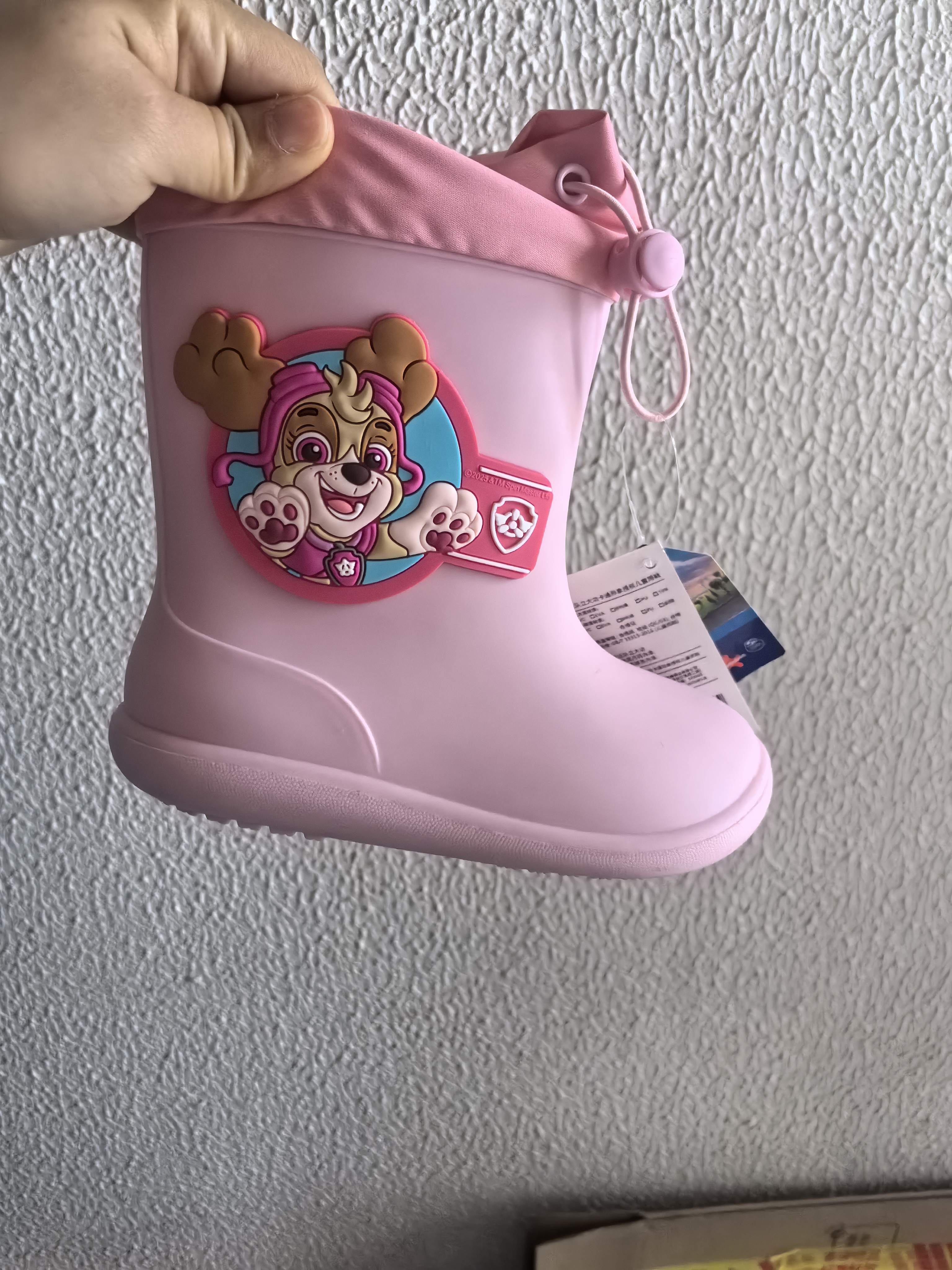 汪汪队立大功（PAW PATROL）汪汪队立大功儿童雨鞋 粉红色    18 内长18cm 实拍图
