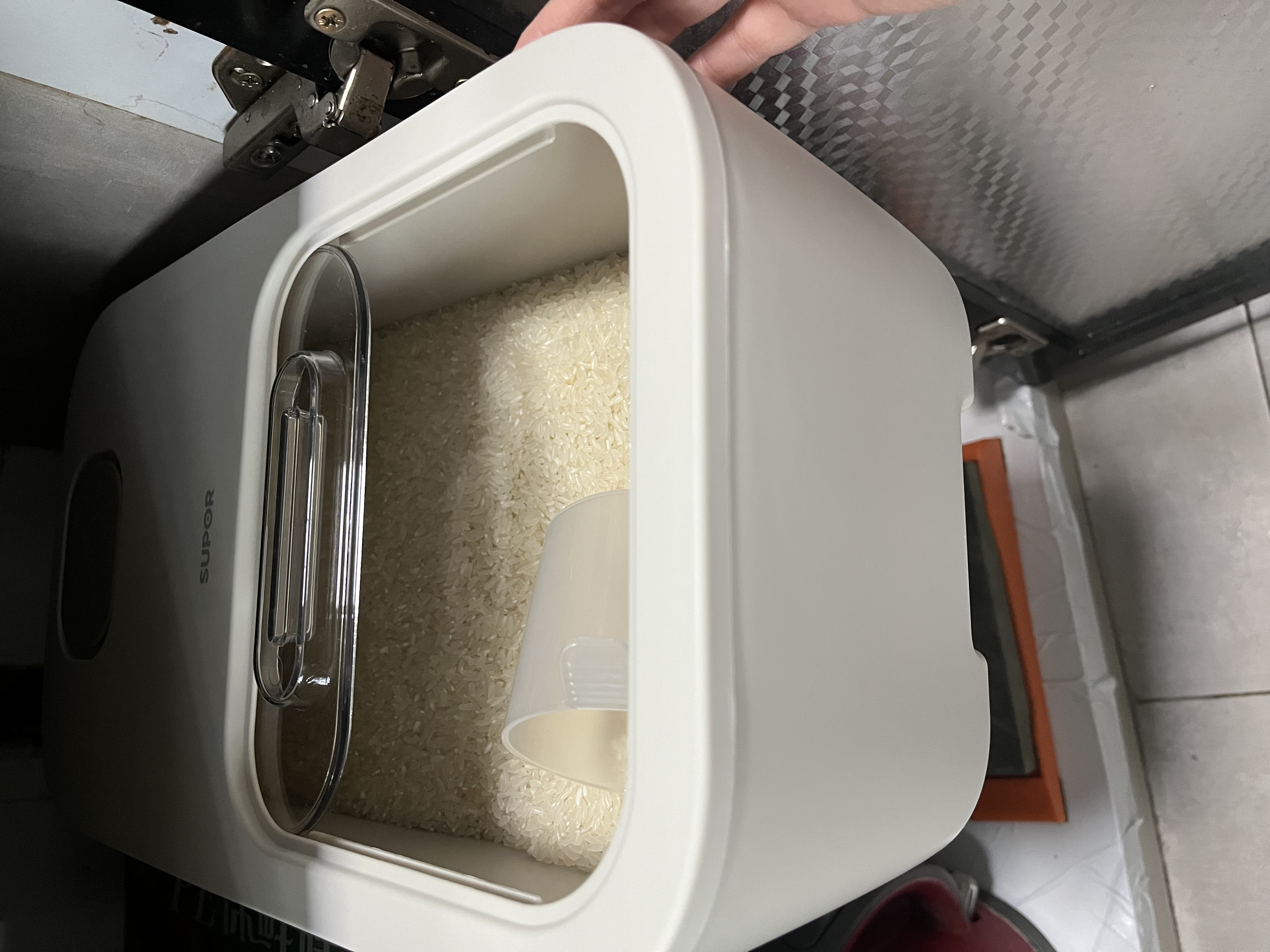 苏泊尔SUPOR 推盖米桶食物储存防虫防潮大容量存储10斤 KG10AK10 实拍图
