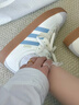 adidas「T头鞋」VL COURT 2.0复古休闲板鞋德训鞋阿迪达斯轻运动   汉玉白/蓝色/金色 (推荐女生买小半码)   37 实拍图
