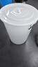 法欧诺牛筋大水桶塑料桶加厚大容量家用带盖圆桶储水桶酿酒发酵桶叉车桶 160L白色带盖 实拍图